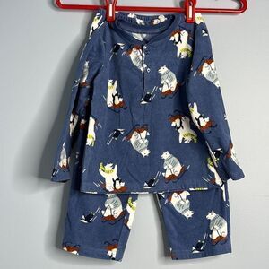 Carter’s Fleece Pajamas 4t Polar Bears and Penguins